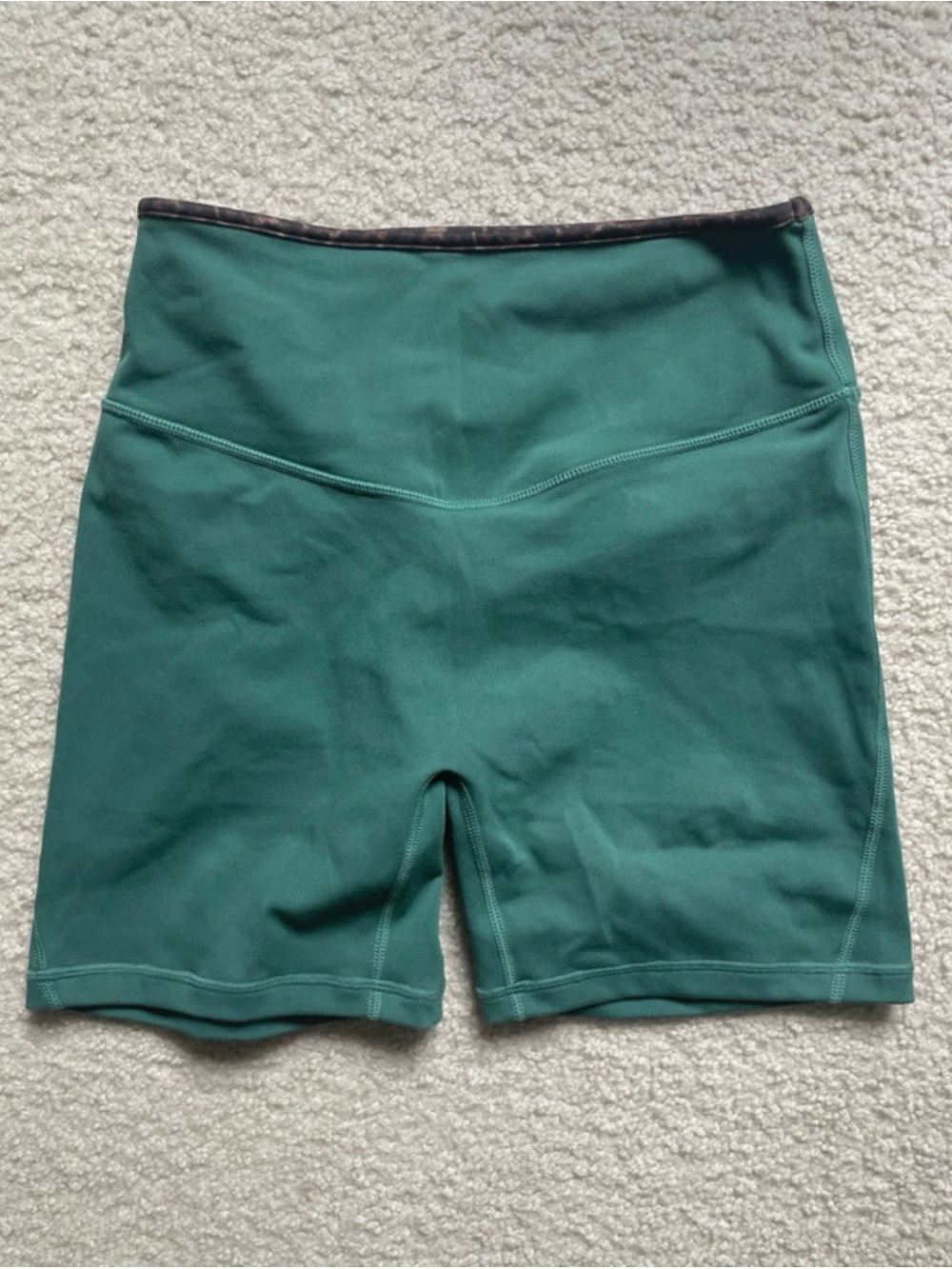 High-Rise Forest Green Bike Shorts